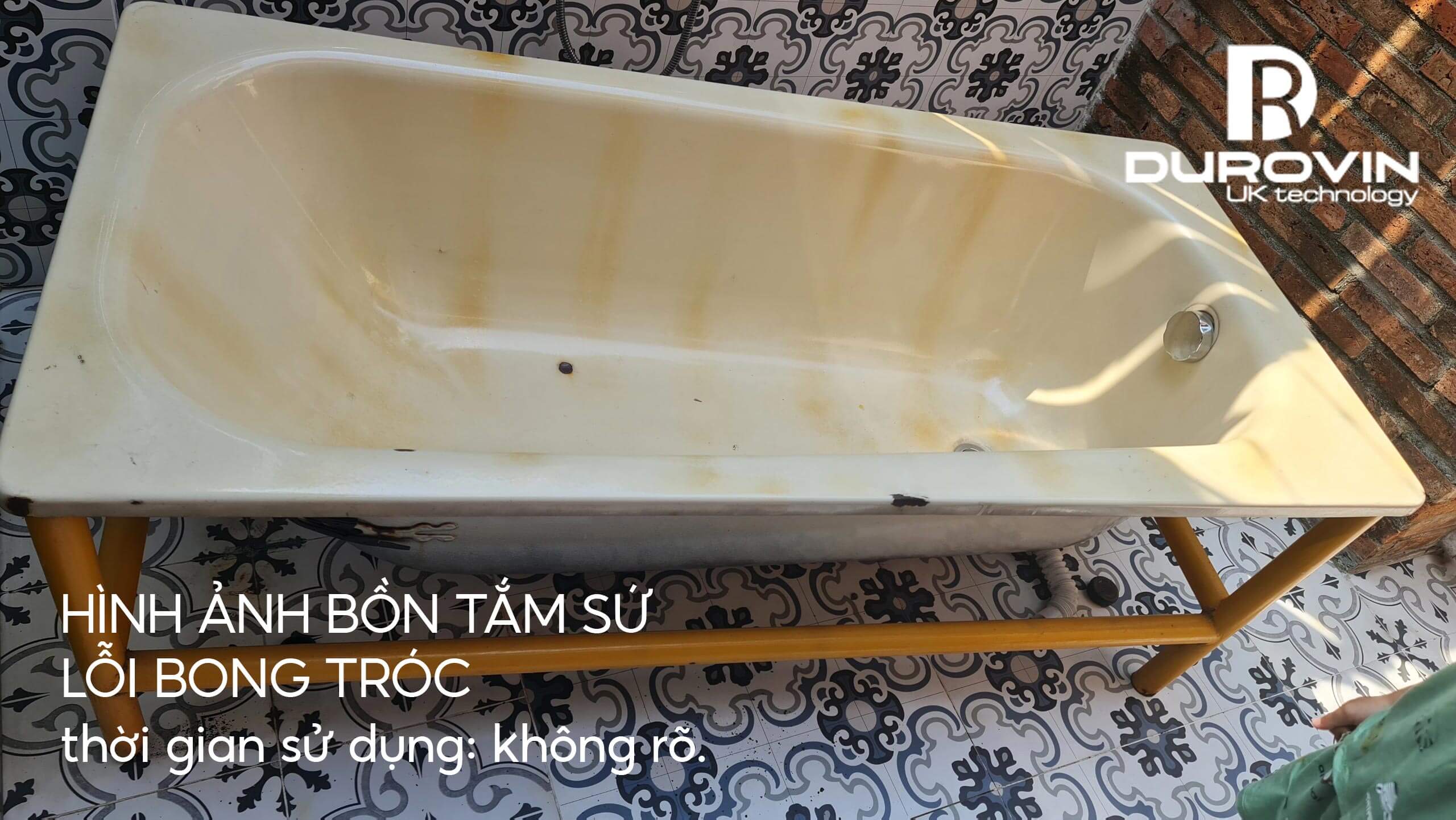 Tổng Hợp Hình Ảnh Các Lỗi Chất Liệu Bồn Tắm Sau Nhiều Năm Sử Dụng